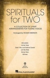 Spirituals for Two Two-Part Choral Score cover